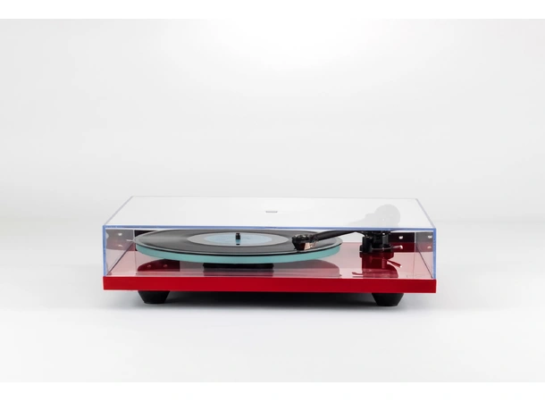 Rega Planar 2 Nd3 platespiller- rød Glasstallerken, RB220 arm, High Gloss 