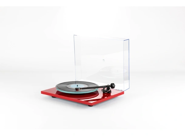 Rega Planar 2 Nd3 platespiller- rød Glasstallerken, RB220 arm, High Gloss 