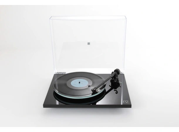 Rega Planar 2 Nd3 platespiller- sort Glasstallerken, RB220 arm, High Gloss 