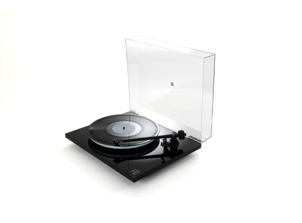 Rega Planar 2 Nd3 platespiller- sort Glasstallerken, RB220 arm, High Gloss 