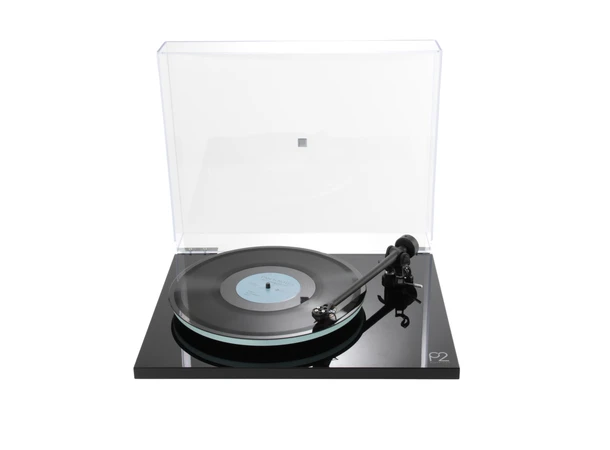 Rega Planar 2 Nd3 platespiller- sort Glasstallerken, RB220 arm, High Gloss 