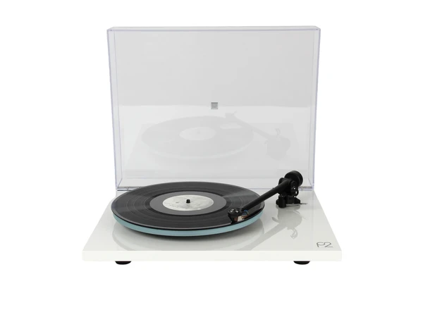 Rega Planar 2, Nd3 pickup, hvit Glasstallerken, RB220 arm, EBLT drivrem 