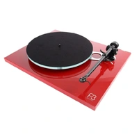 Rega Planar 3 platespiller, Rød Uten PU, RB330 arm