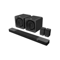 Klipsch Flexus Core 200 med sub og surr Lydplanke 2x subwoofer og bakhøyttalere