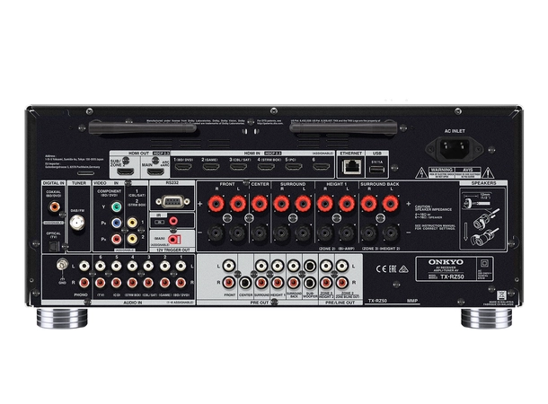 Onkyo TX-RZ50 - Hjemmekinoreceiver 9.2 kanaler. 8K. DIRAC. ATMOS - Sort 