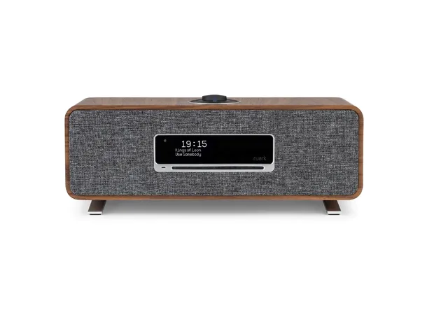 Ruark R3S, musikksystem, Rich Walnut Spotify, Bluetooth, nettverk, DAB+, CD 