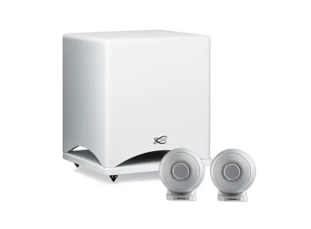 Cabasse Stream Amp, IO 2 og subwoofer Komplett streaming system med høyttalere 