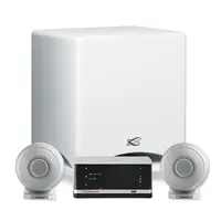 Cabasse Stream Amp, IO 2 og subwoofer Komplett streaming system med høyttalere