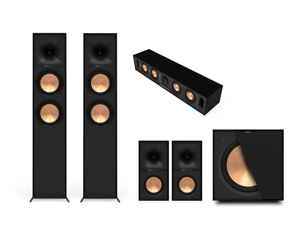 Klipsch R-600F Reference 5.1 pakke R-600F, R-30C, R-40M, R-101SW 