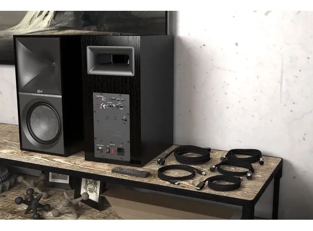 Klipsch The Nines, Black Aktive høyttalere, Bluetooth, HDMI, par 