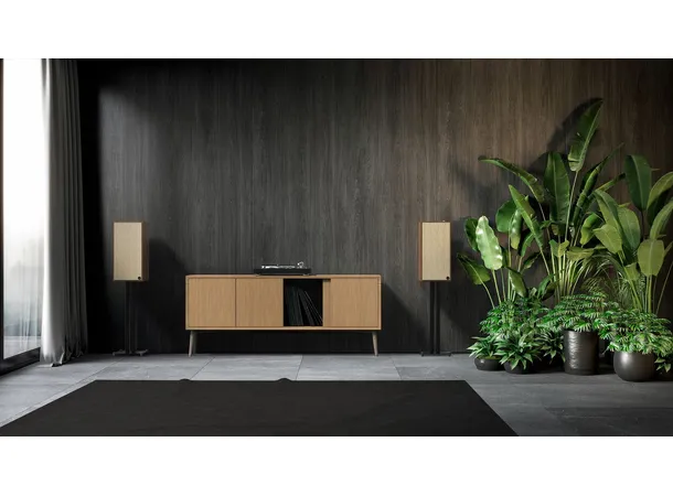 Klipsch The Nines, Walnut Aktive høyttalere, Bluetooth, HDMI, par 