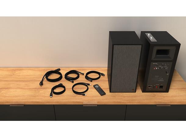 Klipsch The Sevens, Matte Black Aktive høyttalere, Bluetooth, HDMI, par