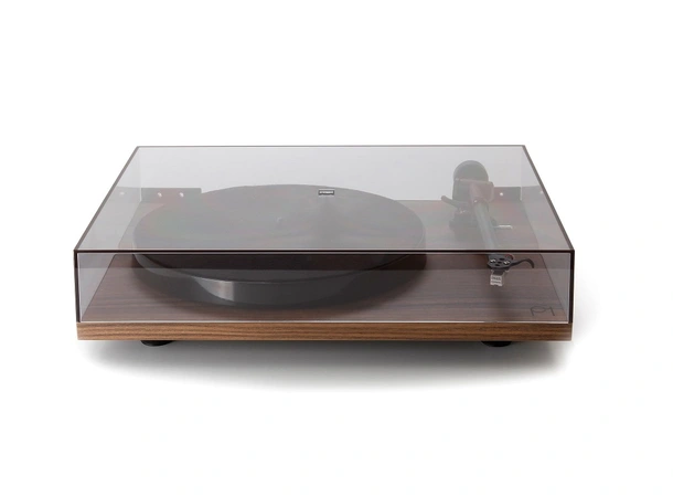 Rega Planar 1, Carbon, walnut RB110 arm, EBLT drivrem 
