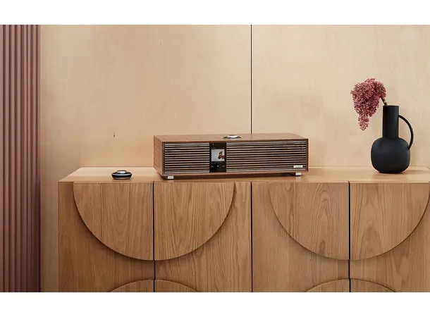 Ruark R410, musikksystem, valnøtt Spotify, Tidal, WiFi, DAB+, HDMI 