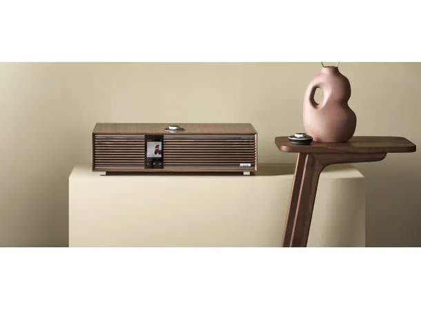 Ruark R410, musikksystem, valnøtt Spotify, Tidal, WiFi, DAB+, HDMI 