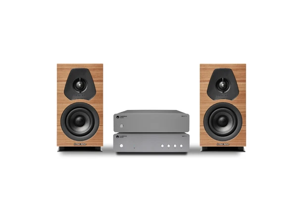 Sonus Faber Lumina I og Cambridge Streaming-stereopakke, Walnut 