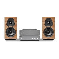 Sonus Faber Lumina I og Cambridge Streaming-stereopakke, Walnut