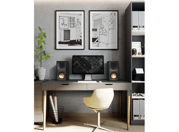 Klipsch R-50PM aktiv høyttaler - Sort Bluetooth, USB, optisk, RIAA, par 