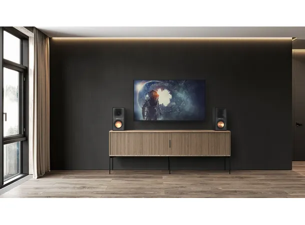 Klipsch R-50PM aktiv høyttaler - Sort Bluetooth, USB, optisk, RIAA, par 