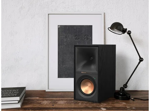 Klipsch R-50PM aktiv høyttaler - Sort Bluetooth, USB, optisk, RIAA, par 