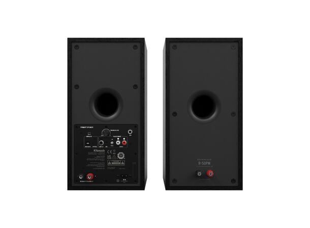 Klipsch R-50PM aktiv høyttaler - Sort Bluetooth, USB, optisk, RIAA, par