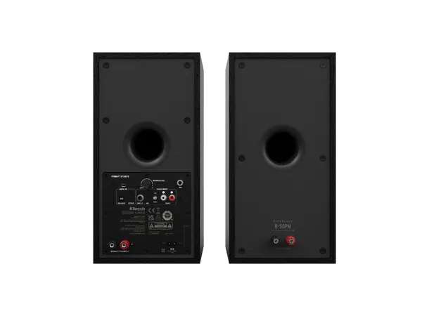 Klipsch R-50PM aktiv høyttaler - Sort Bluetooth, USB, optisk, RIAA, par 