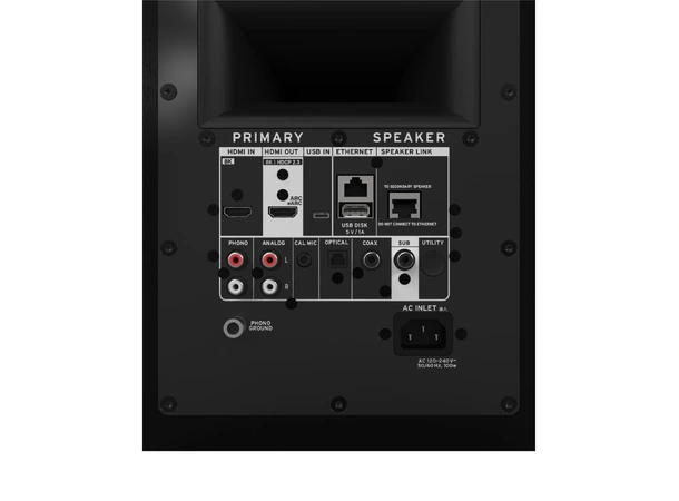 Klipsch The Sevens II, Ebony Aktive streaming-høyttalere, HDMI, RIAA 