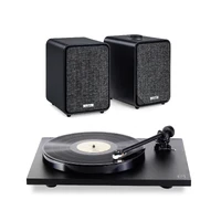 Ruark MR1 Mk3 /  Rega Planar 1, Black Aktive høyttalere og platespiller