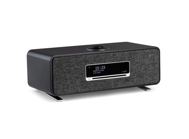 Ruark R3S, musikksystem, Charcoal Spotify, Bluetooth, nettverk, DAB+, CD 