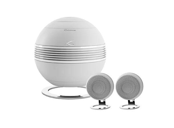 Cabasse The Pearl Keshi, hvit Streaming stereoanlegg, inkl. subwoofer 