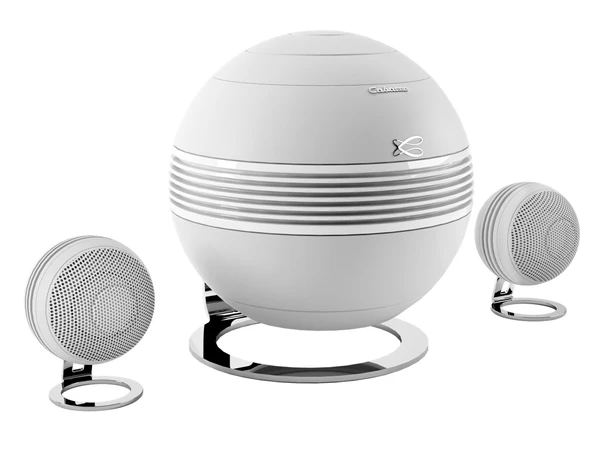 Cabasse The Pearl Keshi, hvit Streaming stereoanlegg, inkl. subwoofer 