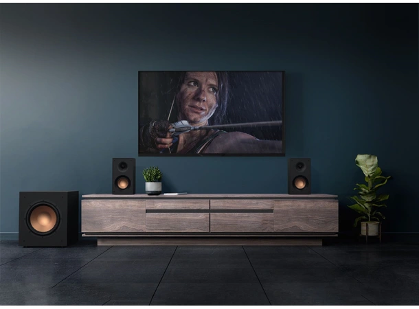 Klipsch KD-400 aktiv høyttaler - Sort Bluetooth, optisk, AUX, par 