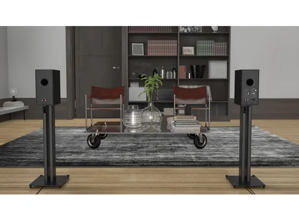 Klipsch R-40PM aktiv høyttaler - Sort Bluetooth, USB, optisk, RIAA, par 