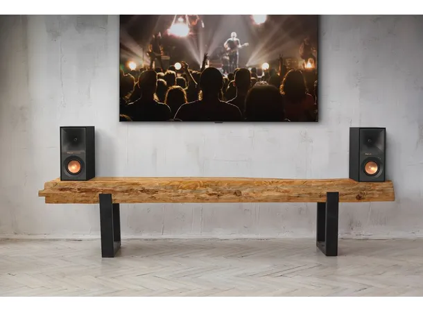 Klipsch R-40PM aktiv høyttaler - Sort Bluetooth, USB, optisk, RIAA, par 