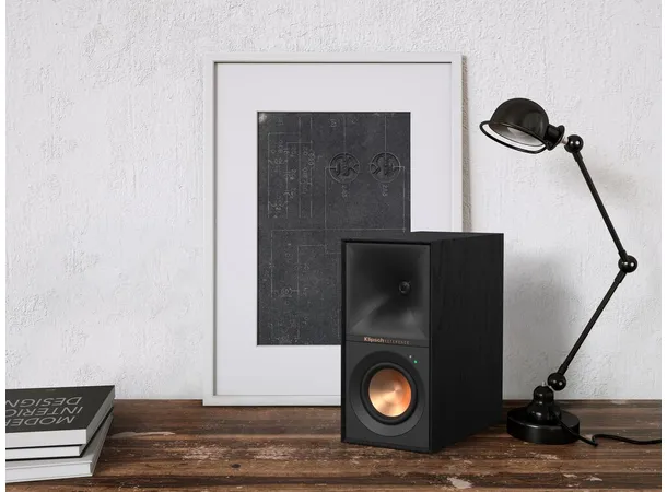 Klipsch R-40PM aktiv høyttaler - Sort Bluetooth, USB, optisk, RIAA, par 