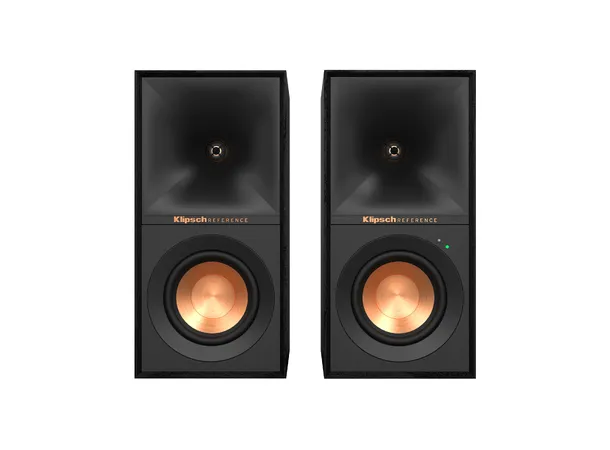 Klipsch R-40PM aktiv høyttaler - Sort Bluetooth, USB, optisk, RIAA, par 