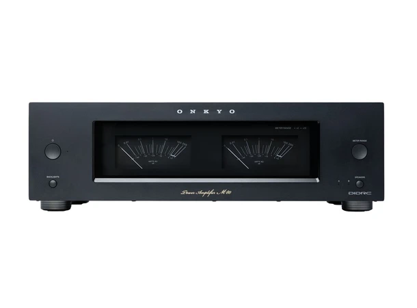 Onkyo M-80 Icon, effekttrinn, Black 2x130 watt, RCA og XLR innganger 