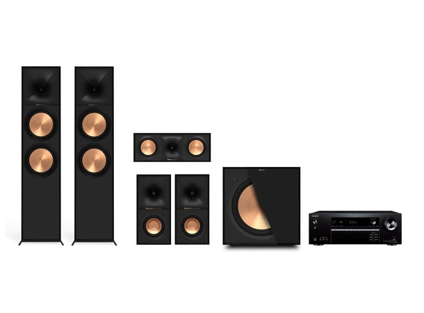 Onkyo TX-NR5100 / Klipsch R-800F Reference 5.1 pakke med forsterker 