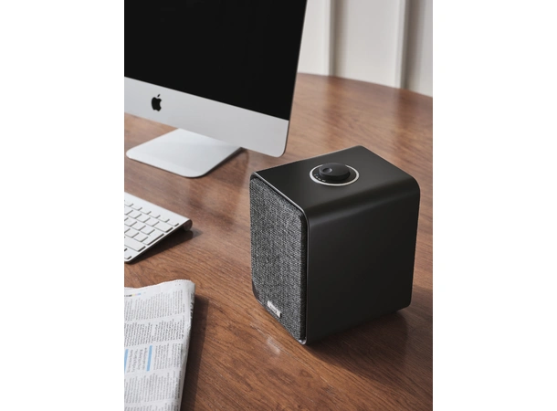 Ruark MR1 Mk3 aktiv høyttaler, Charcoal Bluetooth, APTX, linje inn, subwoofer ut 