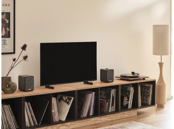 Ruark MR1 Mk3 trådløs høyttaler Charcoal Bluetooth, APTX, linje inn, subwoofer ut 