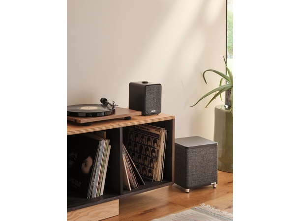 Ruark MR1 Mk3 trådløs høyttaler Charcoal Bluetooth, APTX, linje inn, subwoofer ut 
