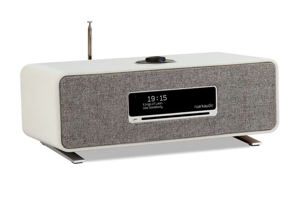 Ruark R3S, musikksystem, Soft Grey Spotify, Bluetooth, nettverk, DAB+, CD 