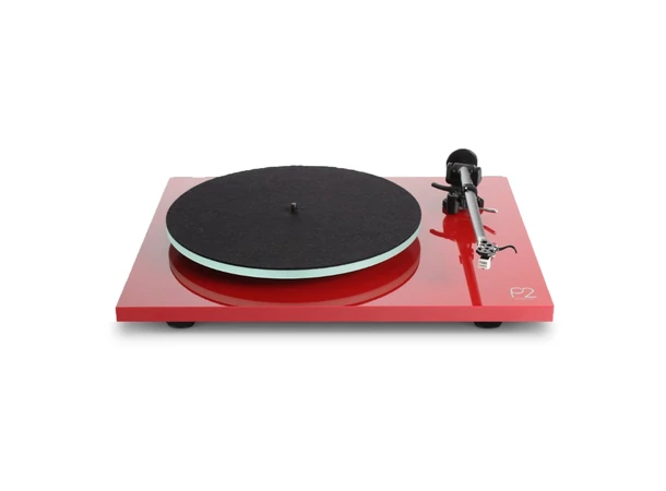 Rega Planar 2, Carbon pickup, rød Glasstallerken, RB220 arm, EBLT drivrem 