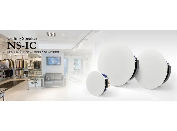 Yamaha NS-IC400 innfellingshøyttaler Tak, vegg, par 