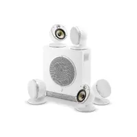 Focal Dome Pack 5.1 Diamond White Flax 5 satellitter og én trådløs subwoofer