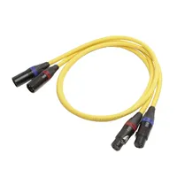 VdH 3T ROCK Hybrid, signal XLR, 0,8m Hybrid, L.S.Carbon, Sølv/kobber