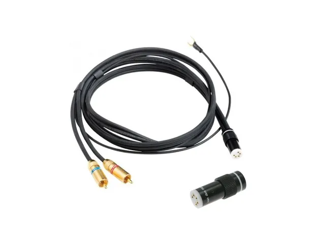 VdH D-502 Hybrid, TAC-RCA, 1,5m DIN-RCA tonearmskabel, sølv OFC 