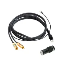 VdH D-502 Hybrid, TAC-RCA, 1,5m DIN-RCA tonearmskabel, sølv OFC