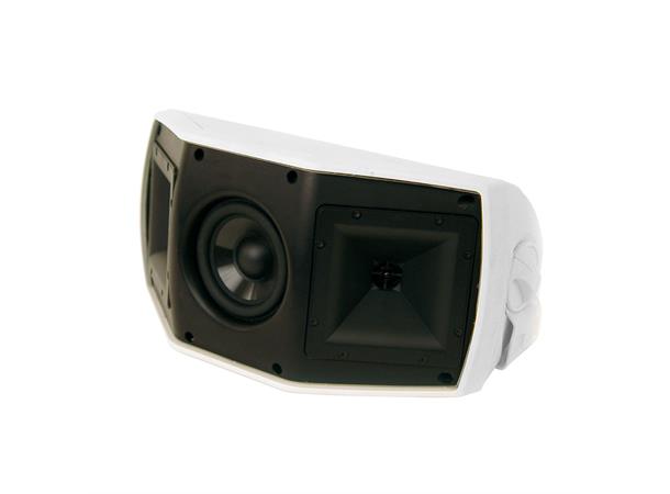 Klipsch AW-500-SM hvit, stereo Vegghøyttaler med brakett, ute/inne, stk