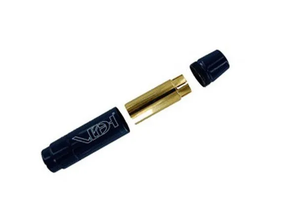 VdH BERRI BusConn. base, 8,3 mm, pr.stk Base for spade/banan, sort/rød,1 stk 